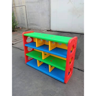 儿童玩具收纳柜置物架多层幼儿园储物柜塑料书包柜宝宝玩具整理架