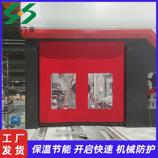厂家安装 定做拉链门 生产无尘车间电动保暖防水pvc快速拉链门