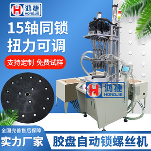十五轴自动锁螺丝机胶盘外六角全自动打螺丝机自动化设备锁螺母机