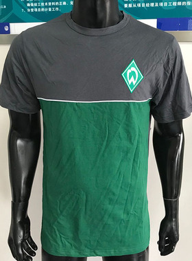 德甲云达不莱梅SV Werder Bremen男圆领短袖足球全棉薄款T恤tee