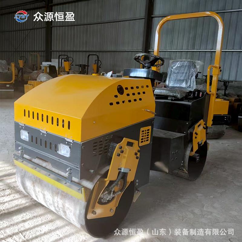 厂家沥青混凝土前钢轮后轮胎压路机 山东众源5吨座驾式柴油压路机