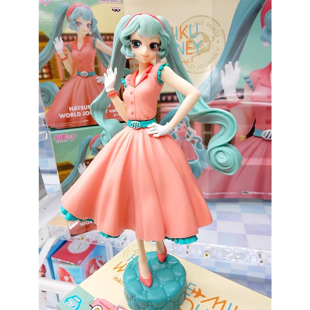 VOCALOID piapro miku 初音未来 环游世界 手办 万代 眼镜厂 正版