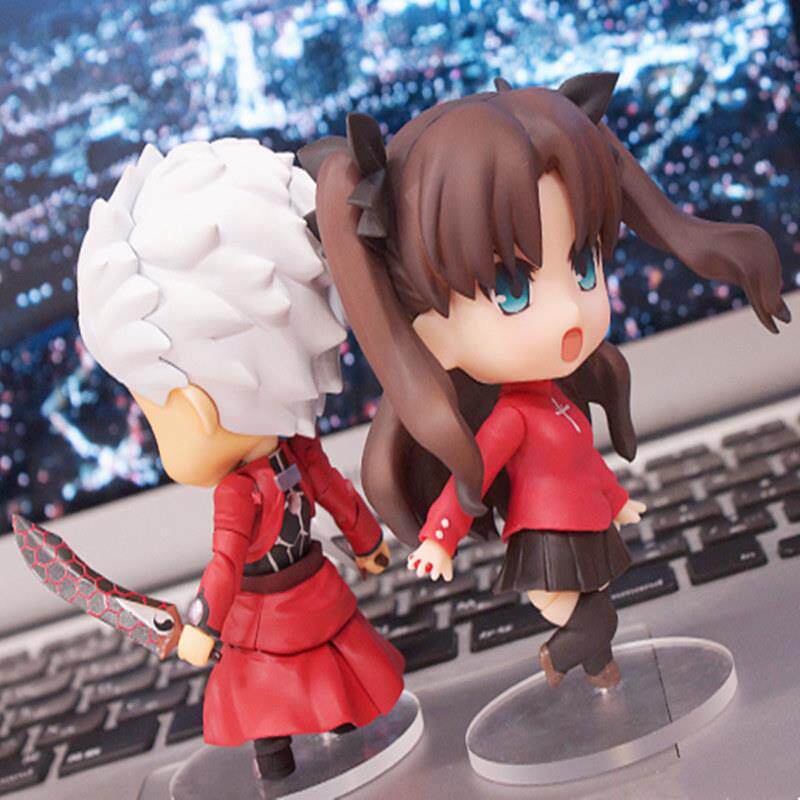 fate fgo 无限剑制 Archer 卫宫士郎 红A 远坂凛 gsc 粘土人 手办
