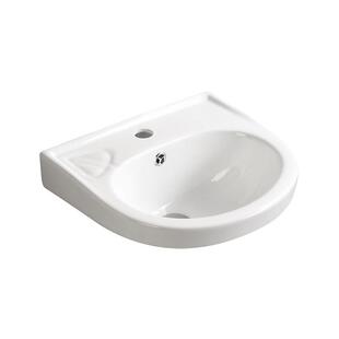 挂墙式一体陶瓷洗手盆简易小尺寸挂盆洗漱台池卫生间洗脸盆小户型