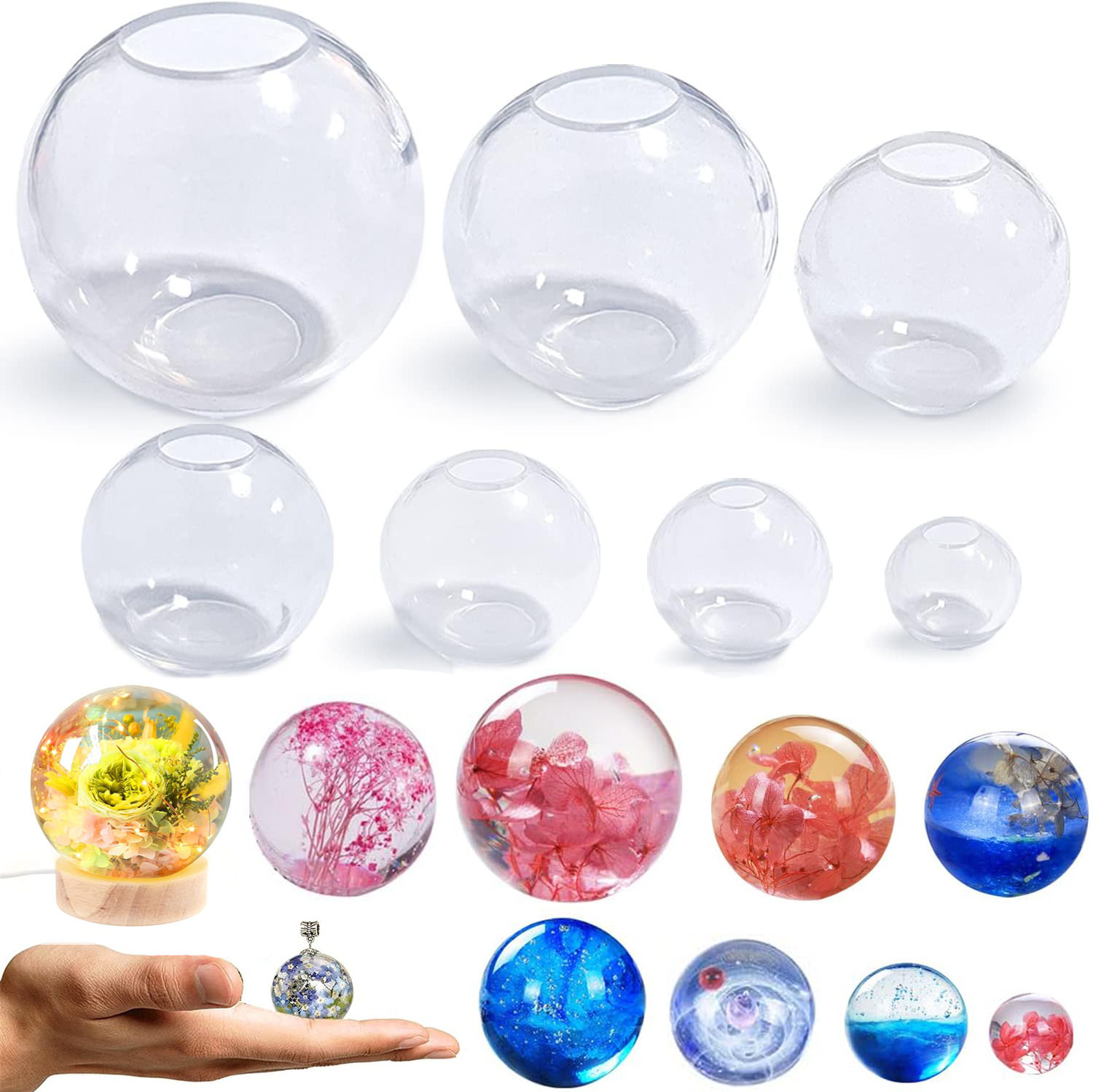 高透一体圆球星空球树脂硅胶模具烘焙模具