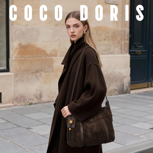 COCODORIS牛皮左九小众单肩包