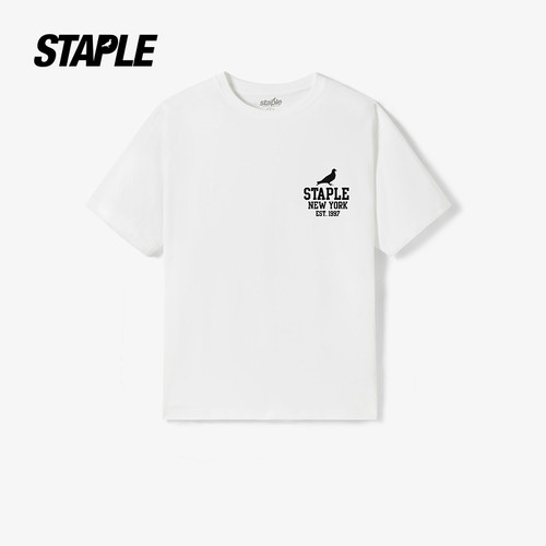 STAPLE男女同款2025年秋季新品美式短袖鸽子logo时尚潮流圆领短袖