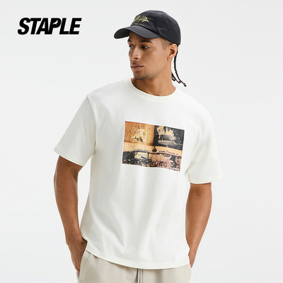 STAPLE2026夏季新品印花潮牌情侣款街头风百搭多色圆领短袖T恤