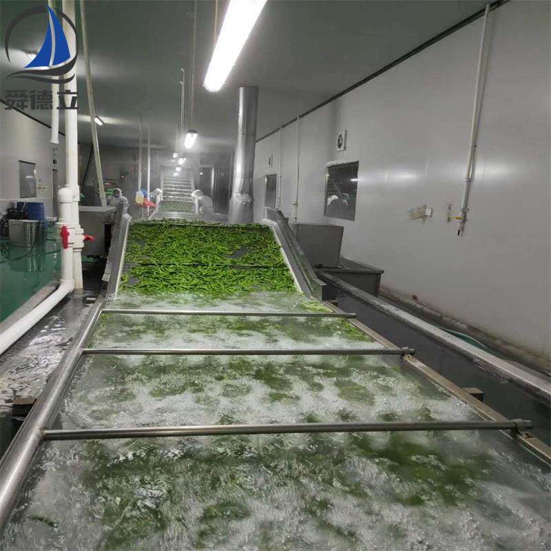 辣椒百合娃娃菜清洗机气泡喷淋清洗机酱菜包预处理设备蔬菜清洗线