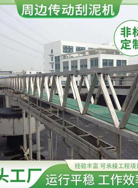 周边传动刮泥机辐流式沉淀池工业设备厂家来图定制污水处理全自动