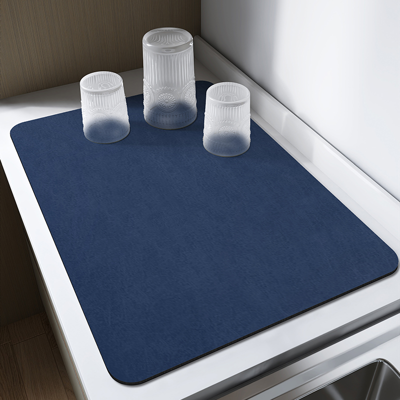 厨房台面沥水垫子吧台杯子碗盘干燥垫家用防霉吸水杯垫免洗隔热垫