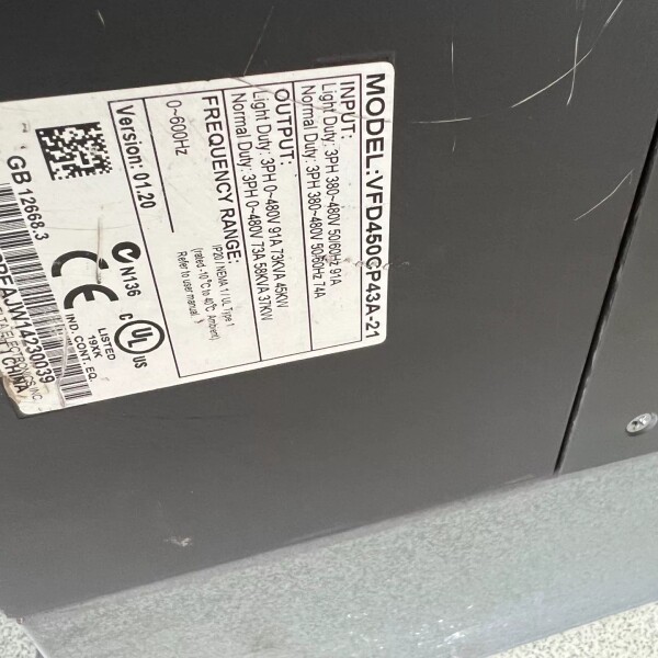 非标价鍙拌揪CP2000鍙橀鍣� 45KW/37KW VFD450CP议价