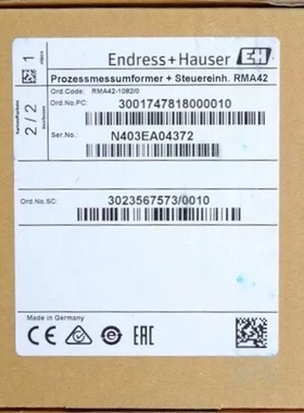 E+H RMA42-AAC 恩德斯豪斯隔离信号转换器 R