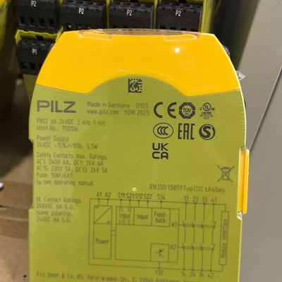 皮尔兹 750106 安全继电器 PNOZ s6 ，德国原装议价