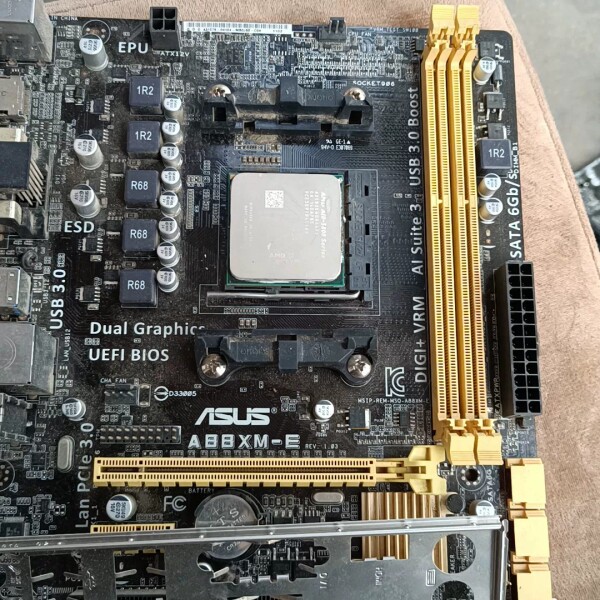 检修华硕fm2b a88xm 套装，a10-5800处理器，带挡详询