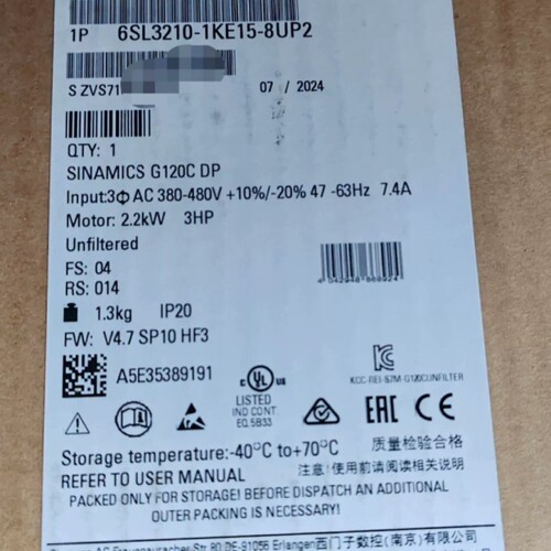 全新原装正品6SL3210-1KE15-8UP2原装现议价