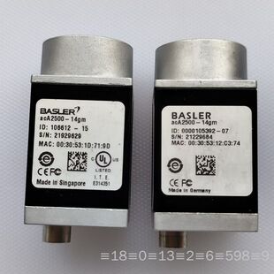 BASLER巴斯勒工业相机镜头acA2500-14gm实物拍议价