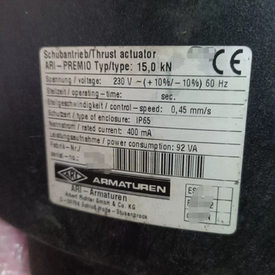 议价德国ARMATUREN艾瑞，ARI-PREMIO 15.0K议价