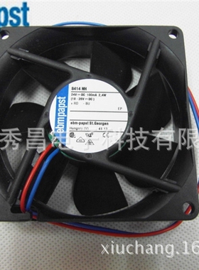 8414NH 全新原装ebmpapst变频器风机8025 24V 2.4W 8CM散热风扇
