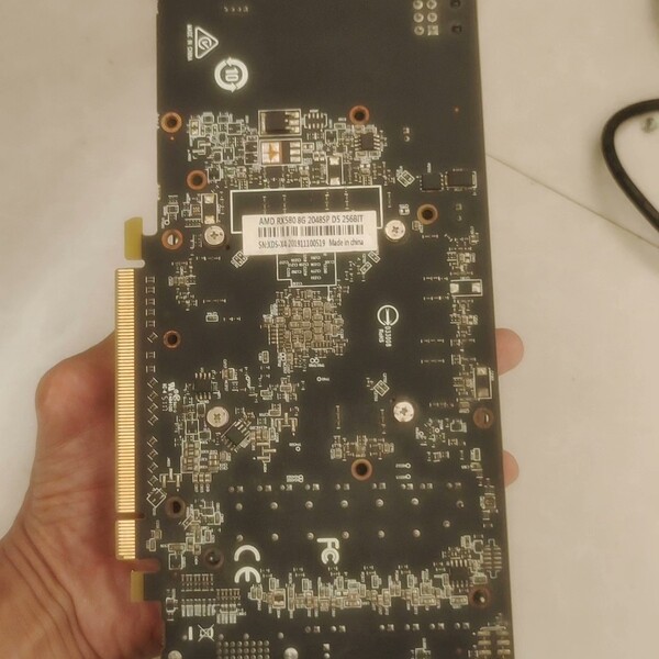检修AMD RX580  拆机显卡 通电风扇都转 所见即所得 其详询图片
