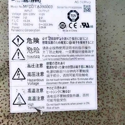 议价松下伺服驱动器，型号:MFDDTA390003，3kw，另外维修
