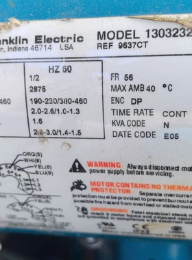 Franklin Electric 1303232103电机