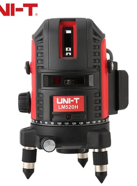 UNI-T优利德高精度绿光室外强光标线投线仪激光水平尺2线LM520H