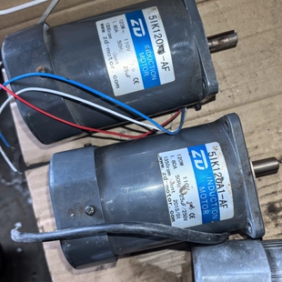 轴12 拆机二手2个120W中大电机5IK120A1 议价