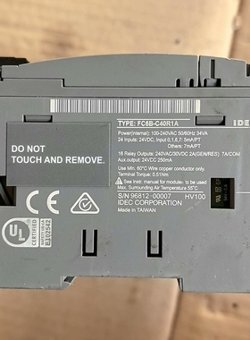 和泉IDEC FC6B-C40R1A，带FC6A-PC3