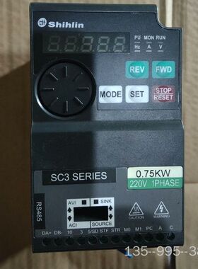 士林变频器SC3-021-0.75K，功率220V，0.75详谈