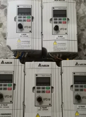 台达变频器VFD004M21A，VFD007M21A成色如图