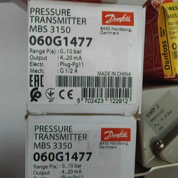丹佛斯 压力传感器 mbs 3150 060G1477