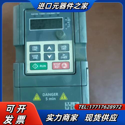英威腾GD10-0R7G-S2-B变频器，0.75kw 22议价