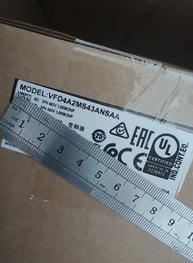 VFD4A2MS43ANSAA MS变频器 1.5ke议价