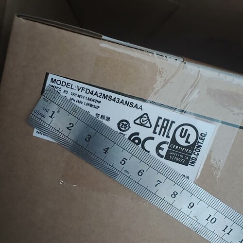 VFD4A2MS43ANSAA MS变频器 1.5ke议价