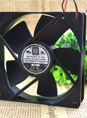 OD1232-24MB FAN DC 120X32 24V 107CFM 24V 0.22A 变频器风扇