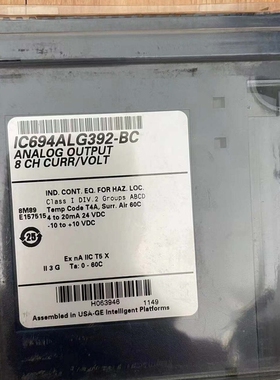 GE IC694ALG392 ，8通道模拟量输出，全新未使用议价