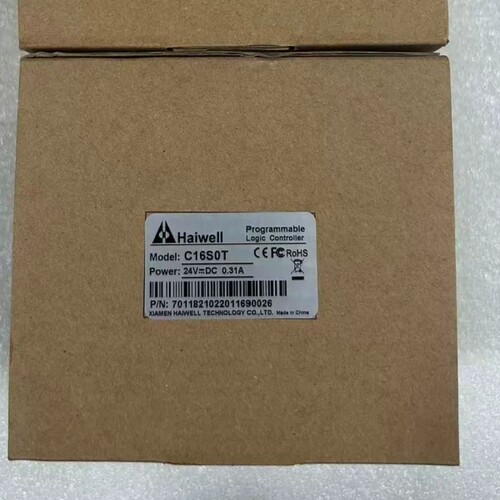 海为PLC，型号C16S0T，24VDC供电，功能正常。全新议价