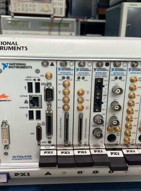 原装的NI PXle-1062Q，搭配PXI-4461两