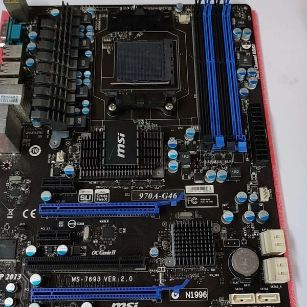 议价微星970A-G46/G43主板上推土机AM3好用