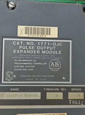 议价AB罗克韦尔脉冲输出扩展模块1771-OJC，原装正品，实物