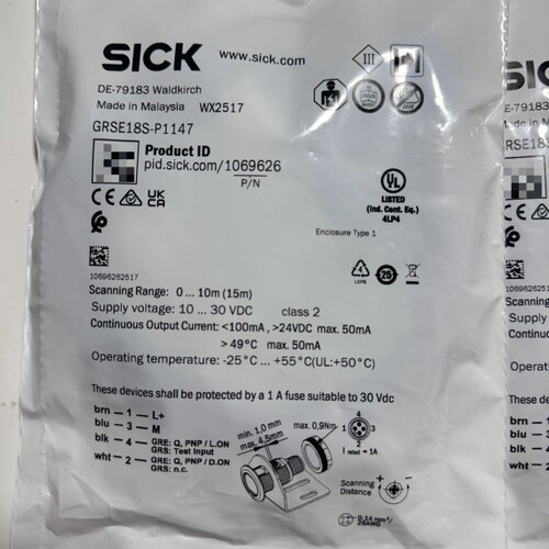 全新SICKGRSE18S-P1147光电传感器，马来西
