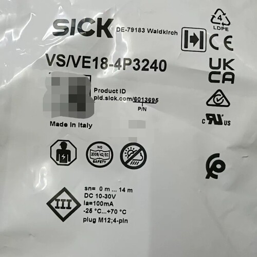SICK西克光电传感器VSVE18-4P3240，意大利制(议价）