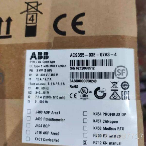 ABB变频器ACS355-03E-07A3-4 的正品库议价