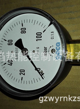 【实物】100mbar压力表集卡geca