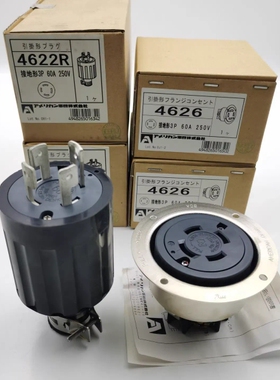议价4626  4622R接地形3P 60A 250V全新原装A