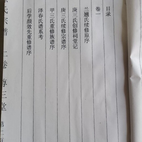 检修徐氏宗谱【尊三堂】建湖，思敬公支，双折页，上下卷二本，48