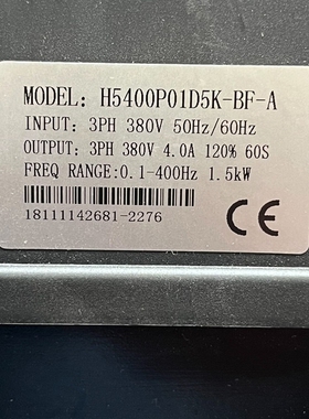 议价H5400P01D5K-BF-A     H5400P01D议价