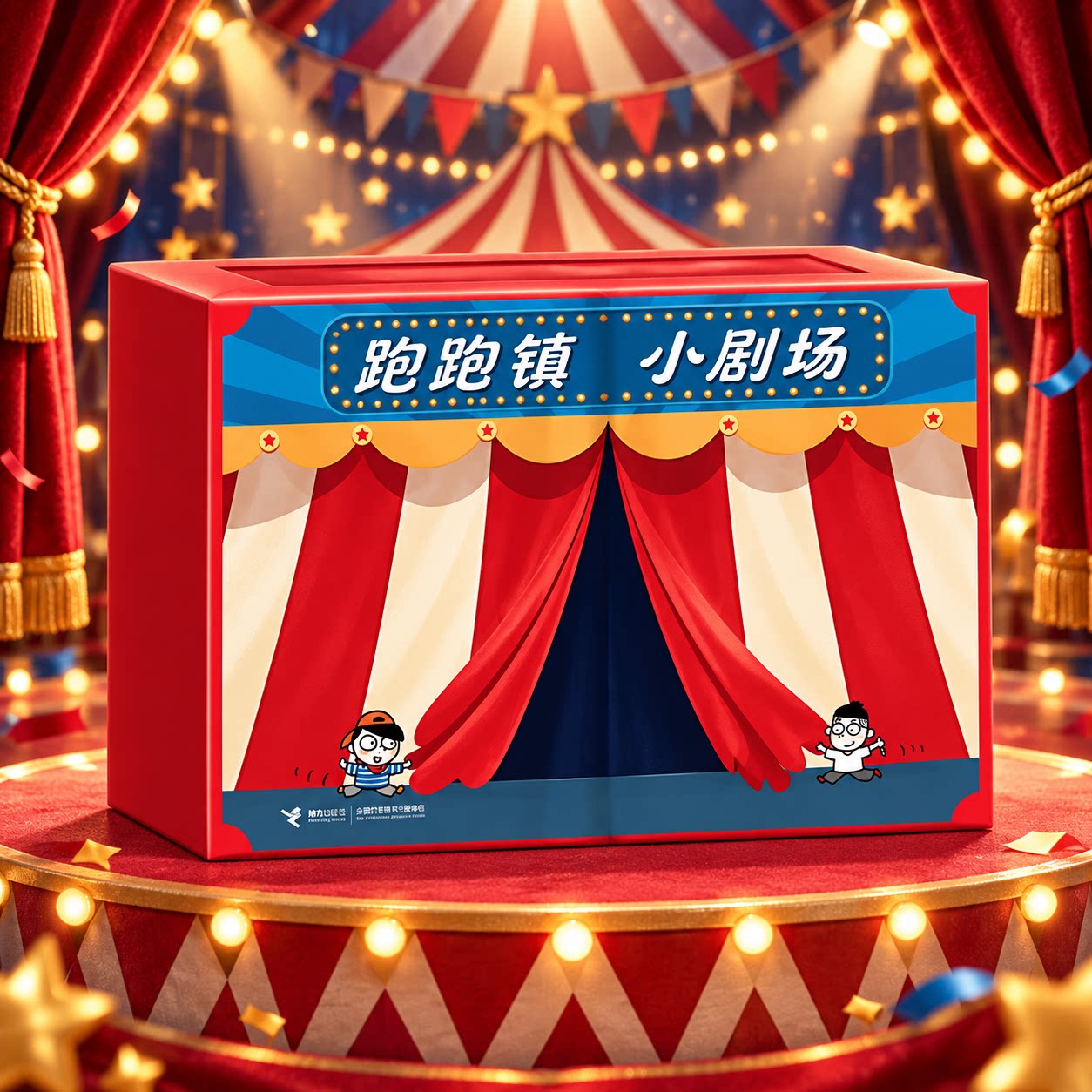 跑跑镇绘本碰撞表演剧场 儿童思维启蒙创意游戏道具大礼盒 0-3岁幼儿园小中大班宝宝亲子早教启蒙认知读物3-6岁儿童睡前幼儿故事书