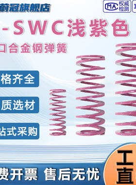 浅紫色弹簧G-SWC进口合金弹簧模具弹簧矩形弹簧弹簧超压缩量弹簧